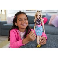 Mattel Barbie Modelka čiernomodré šaty s ľadvinkou 29 cm 6