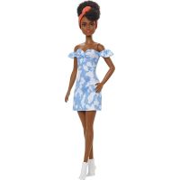 Mattel Barbie modelka džínsové šaty HBV17