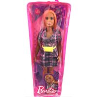 Mattel Barbie modelka kárované šaty so žltou ľadvinkou 3