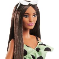 Mattel Barbie Modelka limetkové šaty s bodkami 29 cm 4