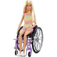 Mattel Barbie Modelka na invalidnom vozíku v kockovanom overale 29 cm 2
