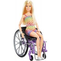 Mattel Barbie Modelka na invalidnom vozíku v kockovanom overale 29 cm 4
