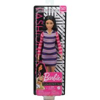 Mattel Barbie modelka pruhované šaty s dlhými rukávmi 2