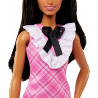 Mattel Barbie modelka Ružové kostkované šaty 4