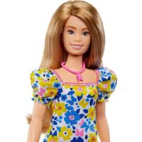 Mattel Barbie modelka Šaty s modrými a žltými kvetinami 4