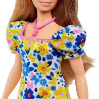 Mattel Barbie modelka Šaty s modrými a žltými kvetinami 5