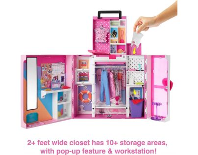 Mattel Barbie módny šatník snov s bábikou 30 cm