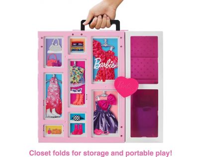 Mattel Barbie módny šatník snov s bábikou 30 cm