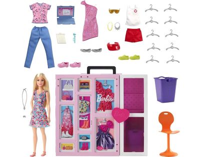 Mattel Barbie módny šatník snov s bábikou 30 cm