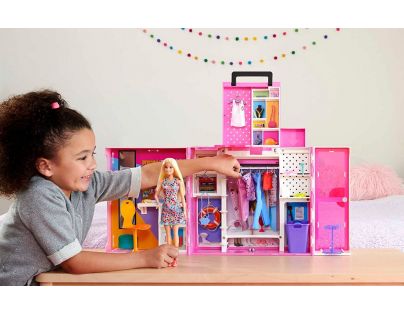 Mattel Barbie módny šatník snov s bábikou 30 cm