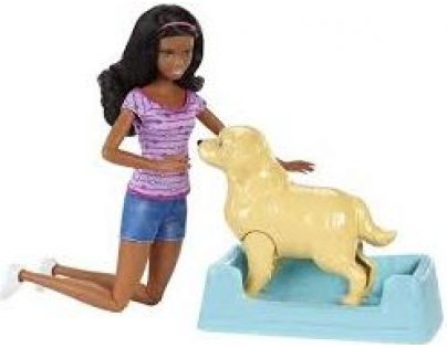 Mattel Barbie narození štěňátek Tmavé vlasy