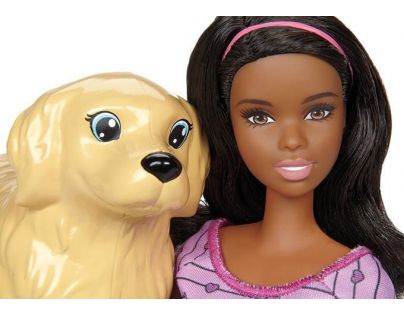 Mattel Barbie narození štěňátek Tmavé vlasy