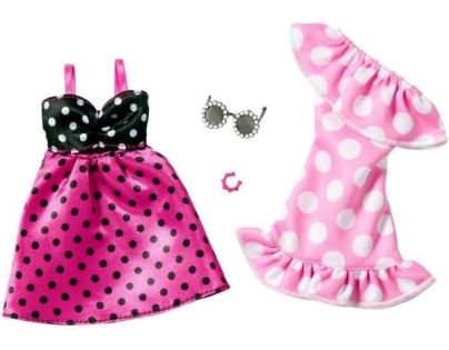 Mattel Barbie Oblečenie 2 oblečky a 2 doplnky pre bábiku