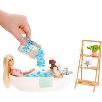 Mattel Barbie Bábika a kúpeľ s mydlovými konfetami Blondínka 2
