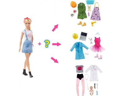 Mattel Barbie bábika a povolania s prekvapením