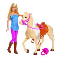 Mattel Barbie bábika s koňom - Poškodený obal