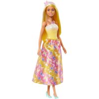 Mattel Barbie rozprávková princezná žlutorůžová