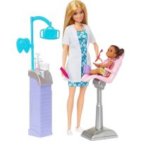 Mattel Barbie Povolanie Herný set s bábikou Zubárka blondínka 2