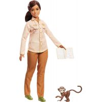 Mattel Barbie povolání National Geographic panenka ekoložka a opice Mattel Barbie povolání National Geographic panenka ekoložka a opice