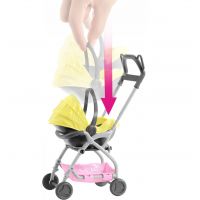 Mattel Barbie příběh z deníku chůvy miminko žlutý kočár 2