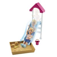 Mattel Barbie příběh z deníku chůvy pískoviště se skluzavkou Mattel Barbie příběh z deníku chůvy pískoviště se skluzavkou