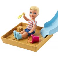 Mattel Barbie příběh z deníku chůvy pískoviště se skluzavkou 3