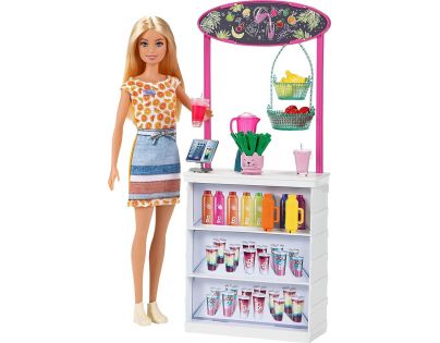 Mattel Barbie Smoothie stánok s bábikou