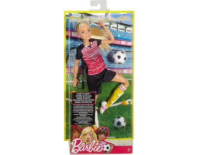 Mattel Barbie sportovkyně Fotbalistka blondýnka