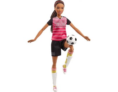 Mattel Barbie sportovkyně Fotbalistka brunetka
