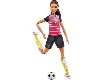 Mattel Barbie sportovkyně Fotbalistka brunetka