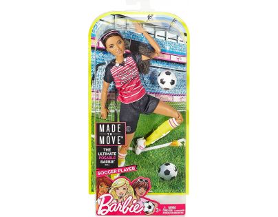 Mattel Barbie sportovkyně Fotbalistka brunetka