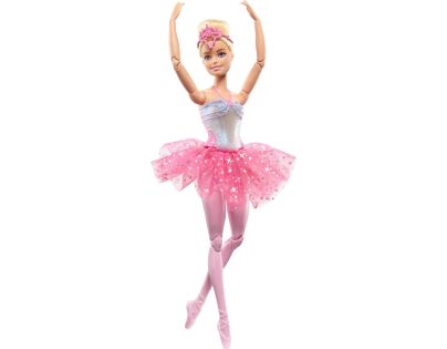 Mattel Barbie Svietiaca magická baletka s ružovou sukňou 31 cm - Poškodený obal