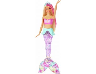 Mattel Barbie svietiace morská panna s pohyblivým chvostom beloška - Poškodený obal