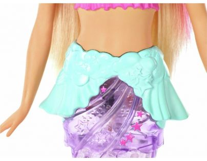 Mattel Barbie svietiace morská panna s pohyblivým chvostom beloška - Poškodený obal
