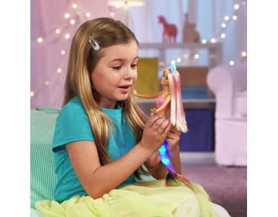 Mattel Barbie svietiace morská panna s pohyblivým chvostom beloška - Poškodený obal