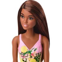 Mattel Barbie v plavkách černoška žlté s listy 4
