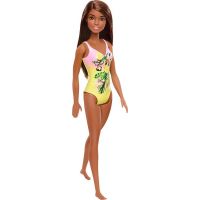 Mattel Barbie v plavkách černoška žlté s listy 3