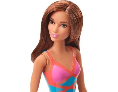 Mattel Barbie v plavkách hnedovláska modroružové