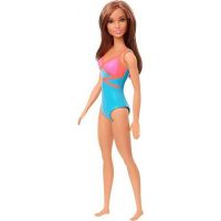 Mattel Barbie v plavkách hnedovláska modroružové 3