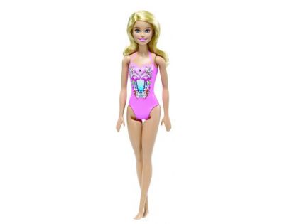 Mattel Barbie v plavkách ružové so vzorkom