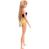 Mattel Barbie v plavkách svetlovláska žlutomodrá s pruhmi 3