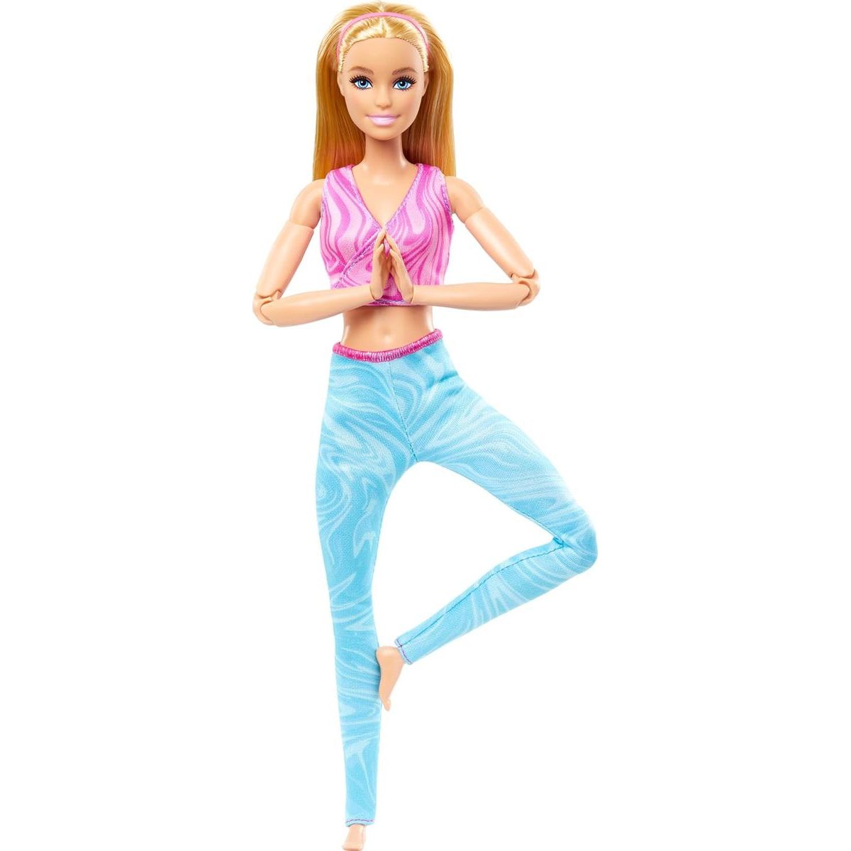Mattel Barbie v pohybe Blondínka v modrých legínach