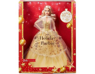 Mattel Barbie Vianočná bábika blondínka 2023