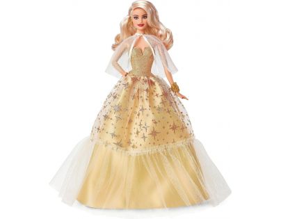 Mattel Barbie Vianočná bábika blondínka 2023