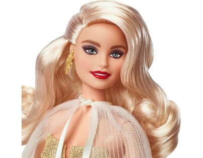 Mattel Barbie Vianočná bábika blondínka 2023