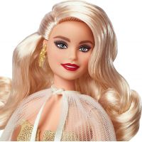 Mattel Barbie Vianočná bábika blondínka 2023 2
