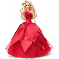 Mattel Barbie Vianočná bábika blondínka HBY03