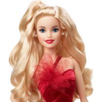 Mattel Barbie Vianočná bábika blondínka HBY03 3