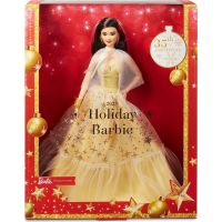 Mattel Barbie Vianočná bábika čiernovláska 2023 5