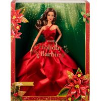 Mattel Barbie Vianočná bábika čiernovláska 6